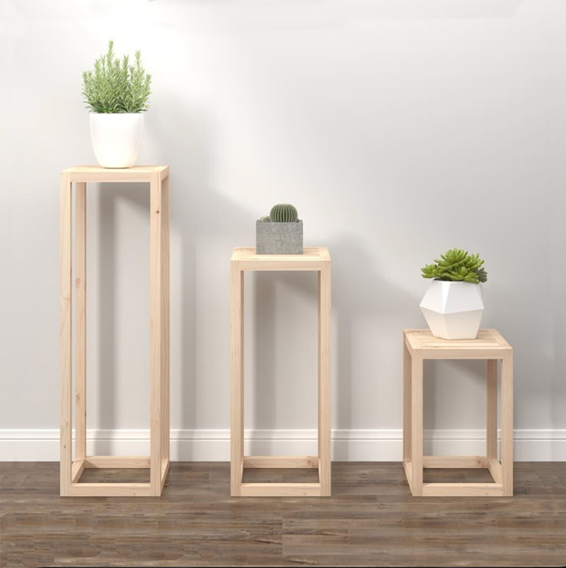 Soporte cuadrado de madera