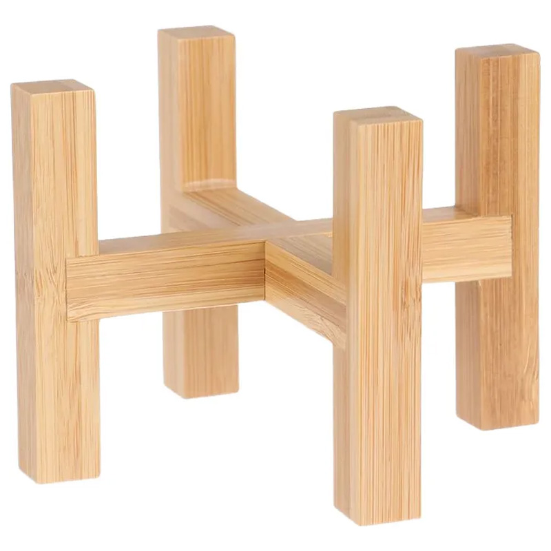 Soporte de madera de pino en cruz